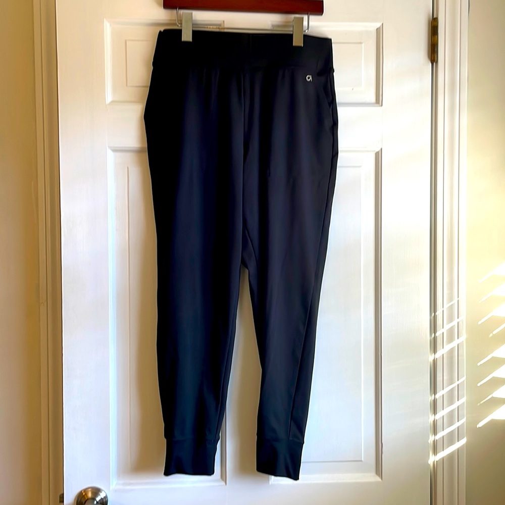 Gap, size M, black joggers.